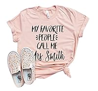 Algopix Similar Product 9 - My Favorite People Call Me Mrs Shirt