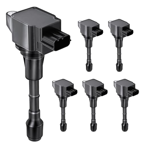 UF550 Ignition Coil Pack Compatible with Nissan 350Z 2007-2009 3.5L, Altima 2007-2018 3.5L, Murano 2009-2021, Pathfinder 2013-2020, Quest 2011-2017, Infiniti FX35 2009-2012, G35 2007-2008, 6PCS