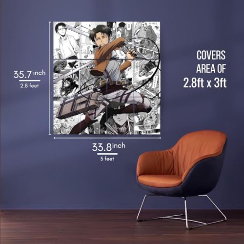 Image of Posternet Attack on Titan Manga Wall Art Collection, 90 cm x 60 cm, Set of 12 Posters, Glossy Paper Print (33 inch X 23 inch)