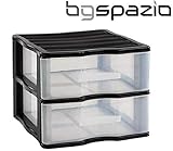  BGSP Cajonera Oficina Carro peluquería 2 cajones Organizador de plástico