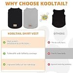 Boy Dog Clothes for Large Dogs, 2 Pack Cotton Summer Dog T Shirts UV & Insect Protection for Outdoor Camping, Anti-Hair Loss & Breathable Sleeveless Pet Vest Tank Tops Apparel,Black & Grey,XL - Image 5