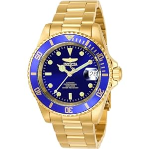 Invicta Men’s 8930OB Pro Diver Analog Display Japanese Automatic Gold Watch
