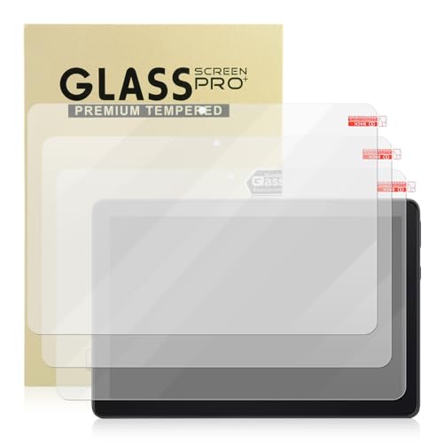 BakeWhiz 3 Stück Schutzfolie Kompatibel mit Fire HD 10/10 Kids/10 Kids Pro/10 Plus 10.1 Zoll (2023) 9H Härte Ultra-Klar Anti-Kratzen Displayschutzfolie Öl- Wasserbeständig