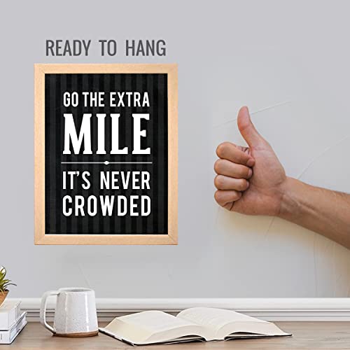 Image of Chaka Chaundh - Hustle, Braver, Stronger, Smarter & Extra Mile Quotes Poster Frame - Motivational Quotes frames - Framed posters - Photos with quotes - (13.6 X 10.6 inches)-Set of 4