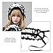 Licsaliwe Lolita Headband with Lace Trim, Elegant Lolita Headdress for Cosplay and Fashion Events, Maid Accessories, White