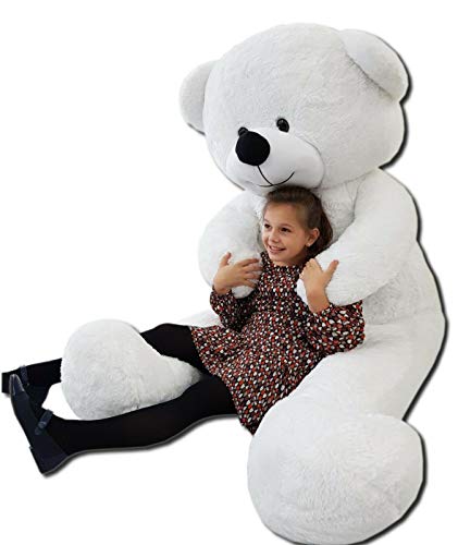 Odolplusz Teddybär 220cm GIGANT Groß Teddy Bear Plüschbär Stofftier Kuscheltier Plüschtier XXL , Weiss – Bild 3