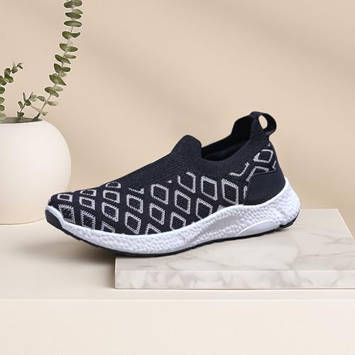 Image of Neeman's Crystal Knit Slip On for Women | Breathable Knit Upper, Cushioned EVA Sole | Lightweight, Flexible Shoes for Everyday Comfort