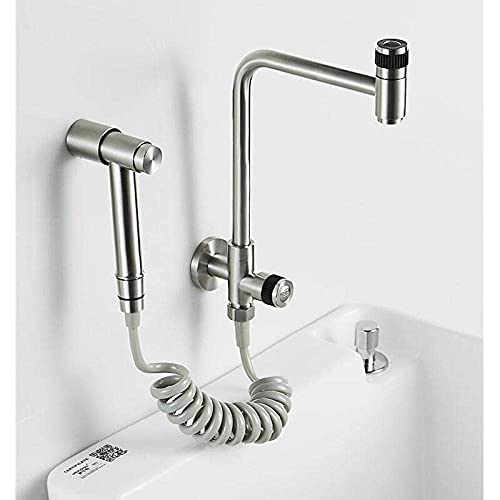Grifo de cocina morado de pared con función de bidet independiente 4