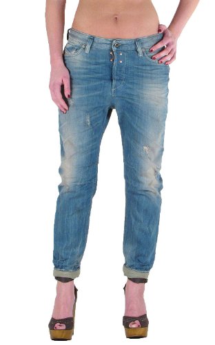 Jeans Diesel femme Eazee blue en denim premium aux finitions soignées