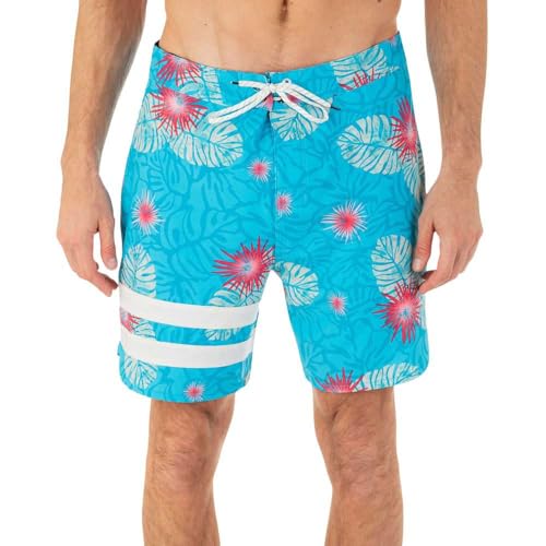 Hurley Phantom Block Party 18' bañador hombre playa Tahitian Teal