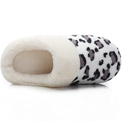 Women's Cozy House Slippers Memory Foam Furry Bedroom Slippers Anti-Slip Sole for Indoor Outdoor Use2