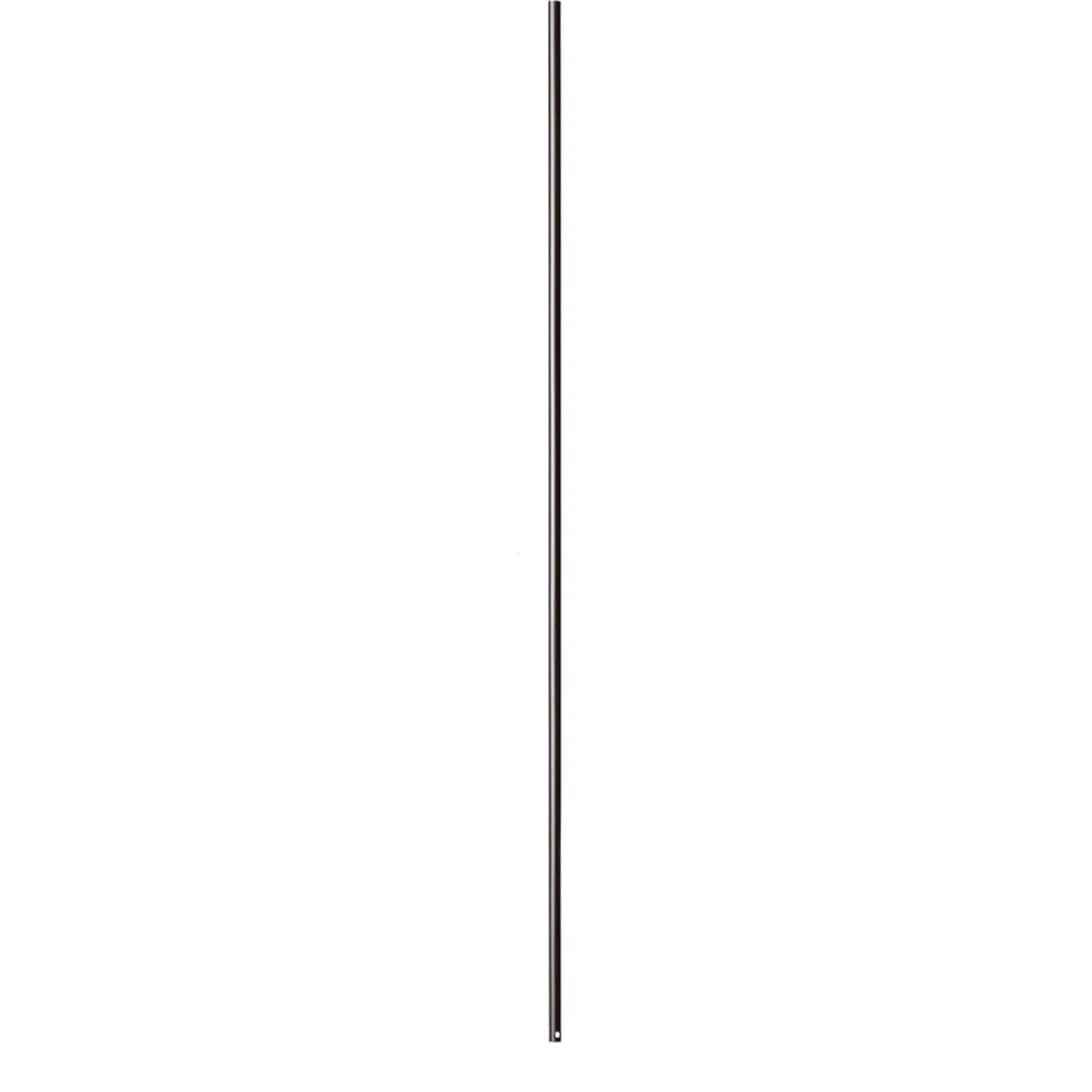 Plain Round Bar Iron Staircase Balusters (Set of 10) in Satin Black 9/16" x 44" Hollow Bar
