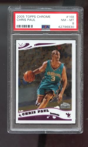 2005-06 Topps Chrome #168 Chris Paul ROOKIE RC PSA 8 Graded Basketball Card NBA 05-06 New Orleans Hornets 2005-2006