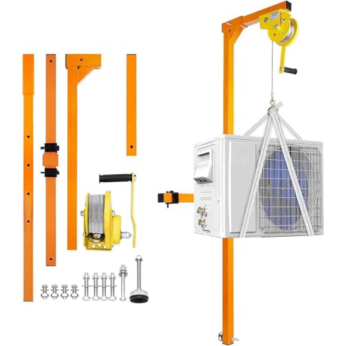 Seilwinde Halterung für Klimaanlagen Außengeräte, 5HP Schwerlast-Hebesystem, 150 kg Kapazität für einfache Installation und sicheren Halt
