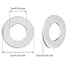 100 Pieces Metal Stamping Blanks M10, 20x10x1.5mm Aluminum Flat Washers Silver Round Washers Round Stamping Tags with Center Hole for Bracelet DIY Craft Jewelry Making Screw Fastening
