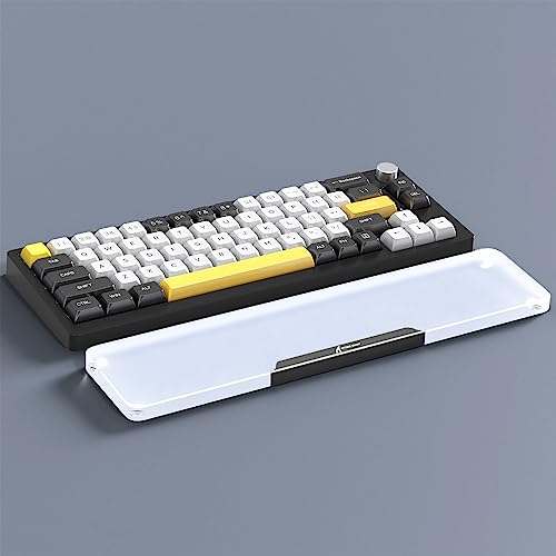 Attack Shark 87 Keys Acrylic Wrist Rest, CNC Aluminum Alloy Palm Rest, Transparent Arm Rest