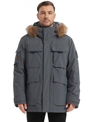 Image of HARD LAND Men's Down Jacket Packable heavy parka Jacket