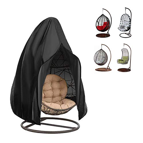 BTOYM - Funda para silla colgante de patio, 420D, impermeable, con cremallera y cordón, resistente a los rayos UV, 115 x 190 cm
