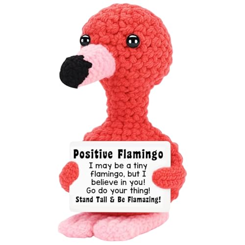 MLZTINGR Lustige Positive Flamingo | Handgefertigter Flamingo...
