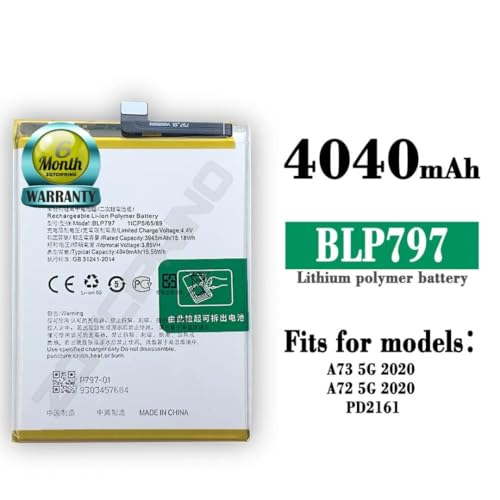 Image of Original BLP797 Battery for Oppo A72 5G,A73 5G,CPH2161,PDYM20 Battery with 6 Month warrenty**** (N94)