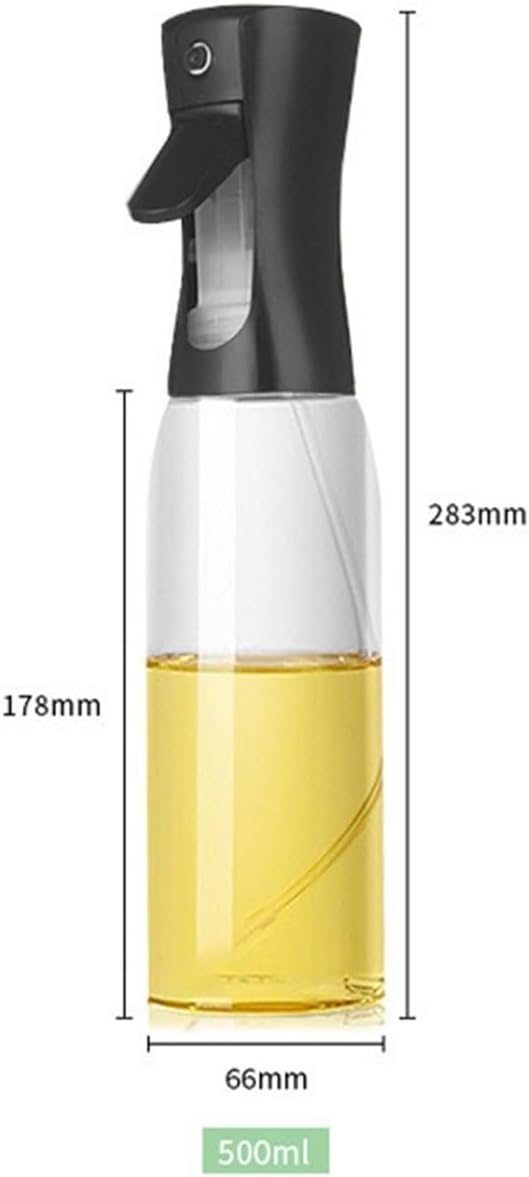 Oil Spray Bottle, 2pcs Oil Sprayer And Dispenser Bottle For Cooking BBQ Kitchen Refillable Spray,for Salad Making, Baking(500ml)