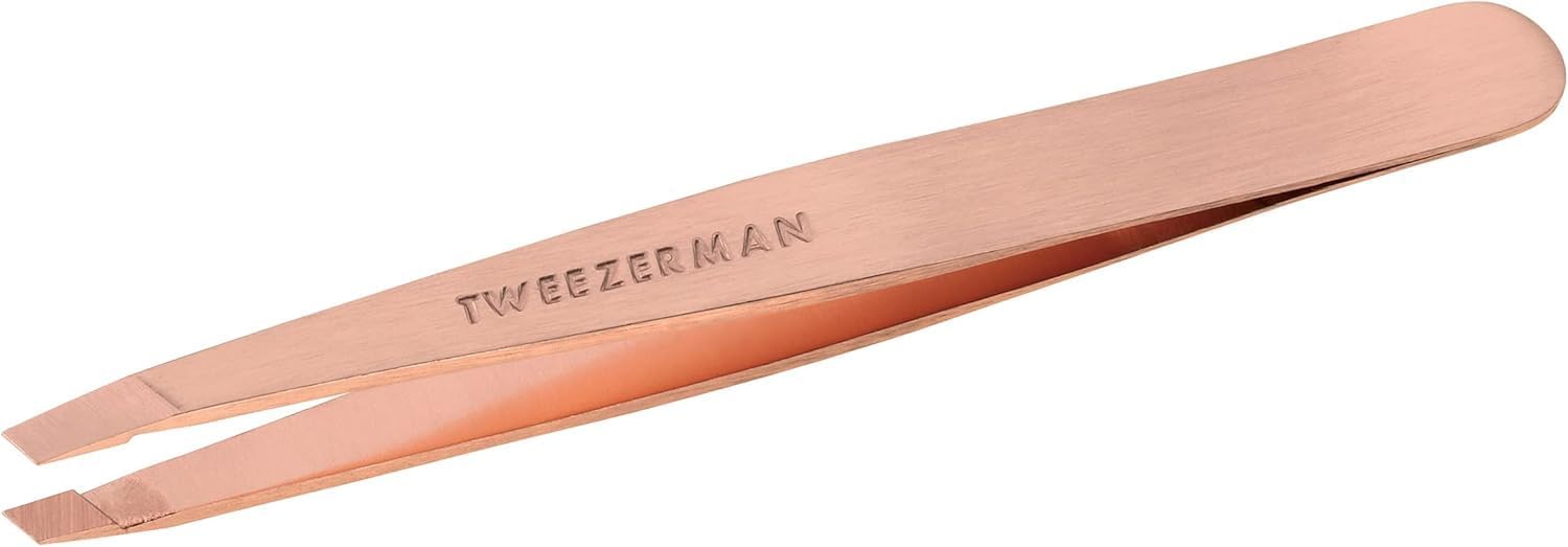 TWEEZERMAN Rose Gold Slant Tweezer - Cımbız