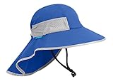 Sunday Afternoons Kids’ Play Hat, Toddler Sun Hat with Neck Flap, UPF 50+ Protection, Outdoor Hats for Girls, Boys, Summer Beach Hat, Royal, Large