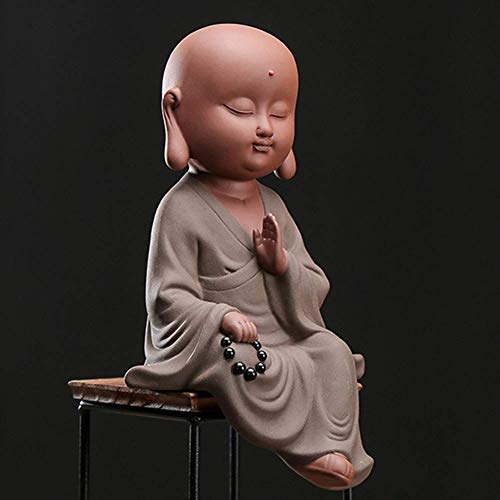 Figurines de moine pour bureau et espace de méditation relaxant