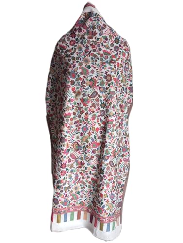 Image of Womens designer woolen suit for women with salwar and kashmiri shawl winter wear kani unstitched fabric set, stylish kurta pant set woollen dress material for women by pure pashmina wooltex