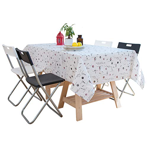Nappe de table rectangle haut de gamme en lin coton naturel