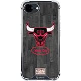Skinit Clear Phone Case Compatible with iPhone 16e - Officially Licensed NBA Chicago Bulls Hardwood Classics Design