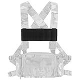 JFFCESTORE Tactical Micro Front Panel for D3CRM MK4 Vest,Tactical MOLLE Panel Phone EUD Bridge Gear Expansion Accessory (Black)