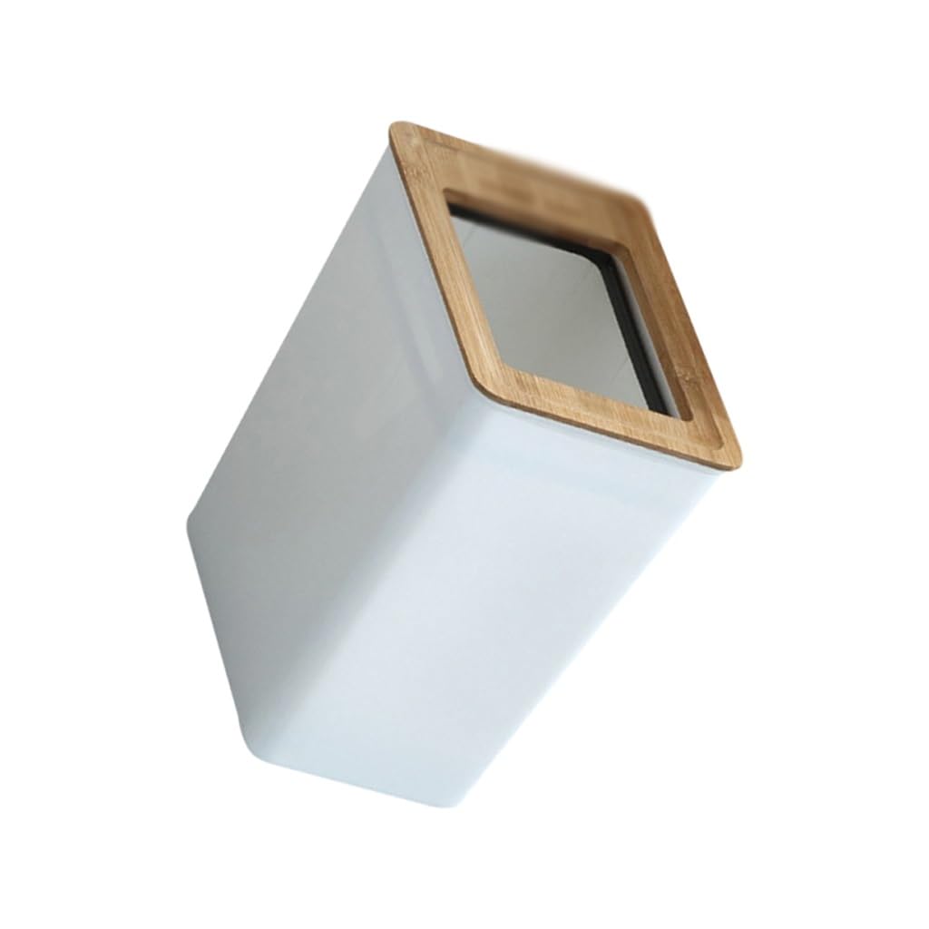 Cubo de basura para coche compacto y papelera estética de baño