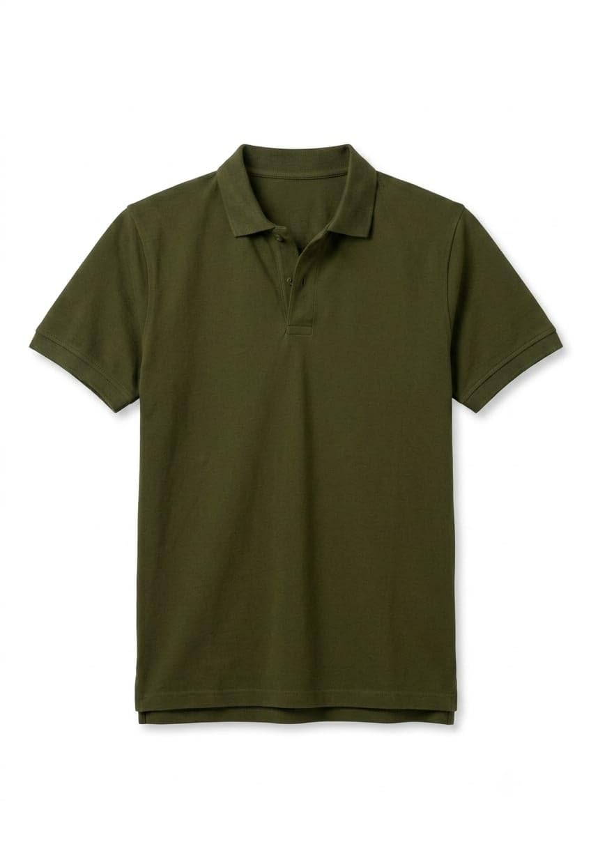 ben bernet Men's Olive Green Polo T-Shirt, Short Sleeve-picture-35