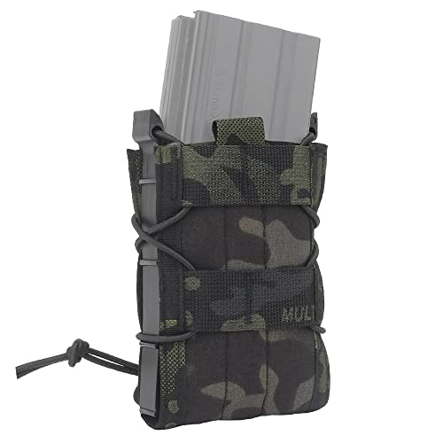 Tactical 5.56 Magazine Pouch Holster AK AR M4 AR15 Rifle Pistol Single Mag Bag Molle Hunting Shooting Military Airsoft Paintball (Color : MG-49-BCP, Size : M) - Image 4