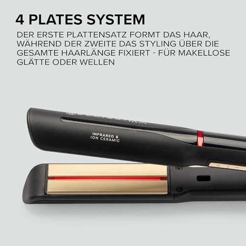 Bellissima Imetec Creativity Infrared, Glätteisen, haarglätter, Infrarot-Technologie, 4 Heizelemente, ION Ceramic Beschichtung… – Ansicht 5