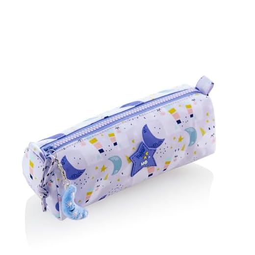 Miquelrius - Portatodo un Compartimento, Estuche Escolar Redondo, Cierre Cremallera de plástico Resistente, Tirador metálico, Portatodo Estuche de 205 x 60 x 75 mm, Unicornio