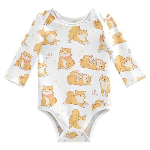 Image of vvfelixl Baby Bodysuits Bee Long Sleeve Cotton Baby Clothes for Boys Girls 3M