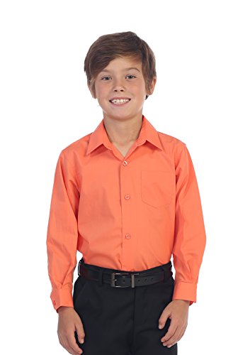 Image of Gioberti Boys Long Sleeve Solid Dress Shirt