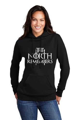 Go All Out XX-Large Black Women The North Remembers Sweatshirt Hoodie