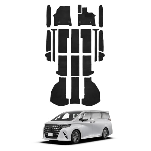 LUCKEASY トヨタ アルファード ヴェルファイア 40系 専用 フロアマット カーマット ラゲッジマット サイドステップマット ALPHARD VELLFIRE 40系 R5.6-現行 フロアーシートカバー フロアカーペット ズレ防止 カーフィール加