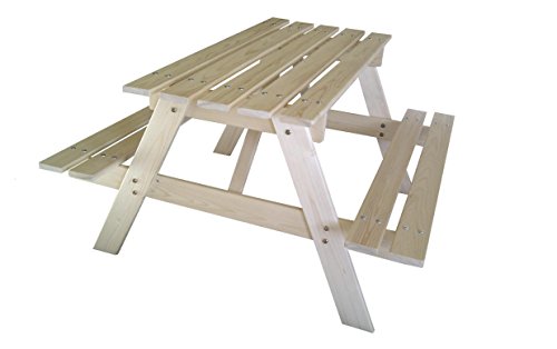 Outdoor Toys Mesita de picnic de madera, 90x70x50 cm, KT12813