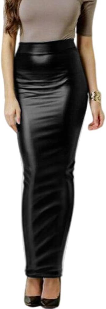 Pu maxi skirt Clearance