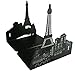 Winterworm® One Pair Vintage Fashion European Architecture Style Thickening Iron Library School Office Home Study Metal Bookends Book End (Paris Eiffel Tower)