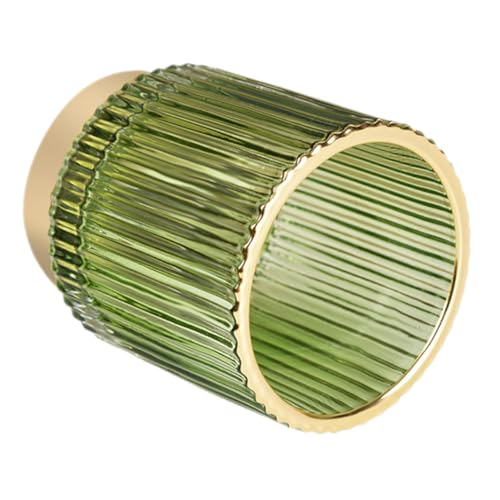 Pot à pinceaux de maquillage et rangement cosmétique en verre métal