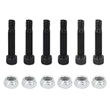 QXSKSLH 交換用 74072 オーガーモーターシャフトナット&ボルト、ピットボス、Traeger、Z-グリル、Rec Tec、ほとんどの木製ペレットグリル&ACペレットグリルシャフトナット&ボルト、オーガモーター、6個パック