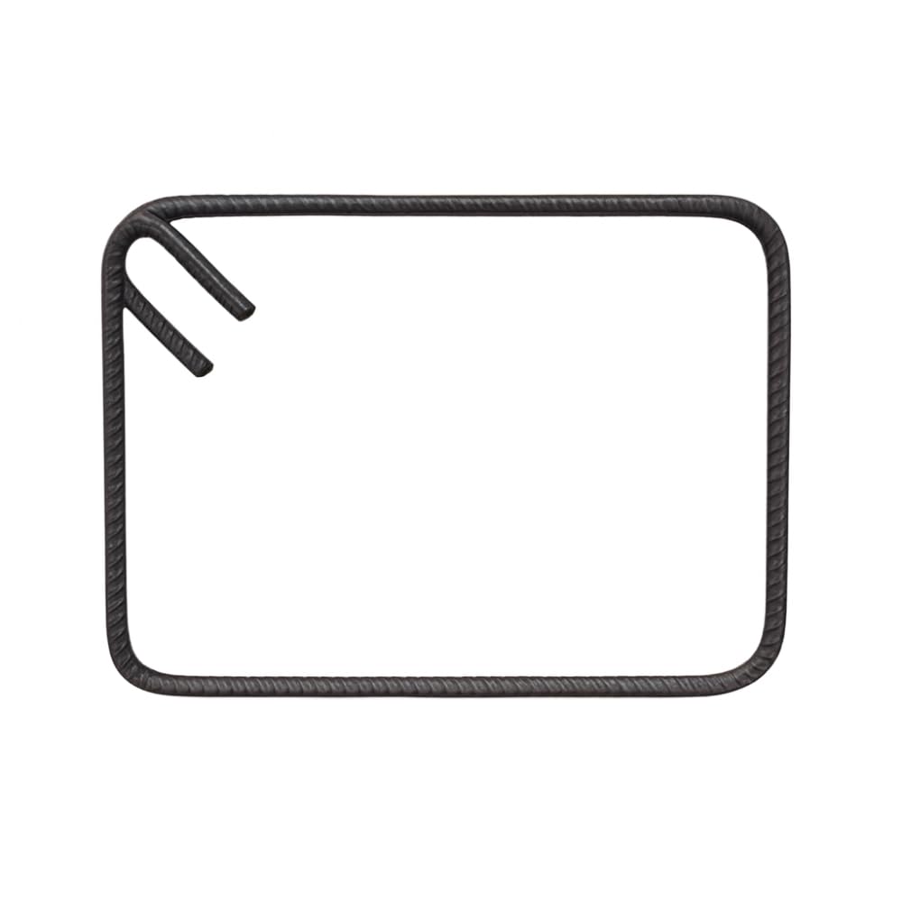 FORTUNATO Kit Staffe di Rinforzo in Ferro Sagomato, Antisismiche, 20x30 cm, Ø 8 mm, Curvatura 135°, per Strutture Cemento Durevoli (Pezzi : 50)