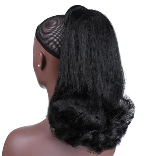 Coleta Postiza Cola de caballo con cordón de 12 pulgadas for mujeres, extensiones de cabello sintético for uso diario ponytail extension