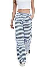 White Blue Thin Stripes