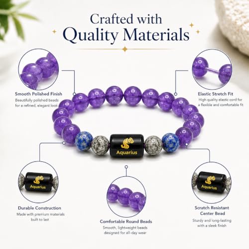 Image of Zodiac Crystal Bracelet for Men & Women